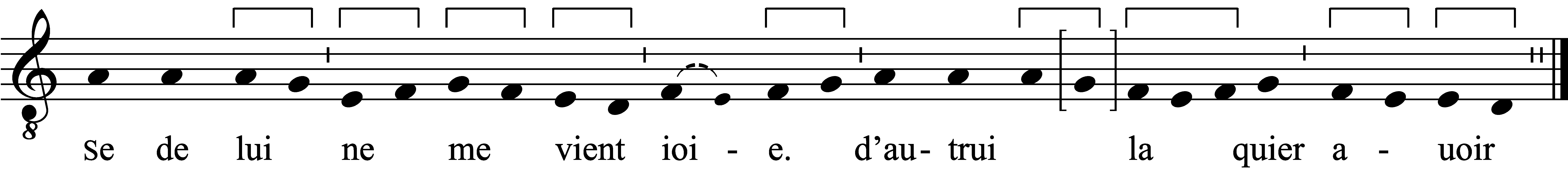 Refrain musical notation